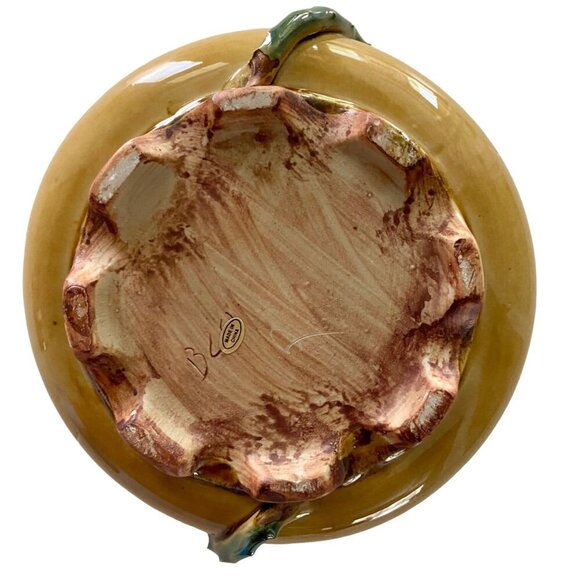 Ceramic Bowl Or Planter With Frog and Lily Pad NEW - Picture 6 of 8